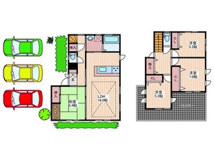 若葉台戸建の物件間取画像